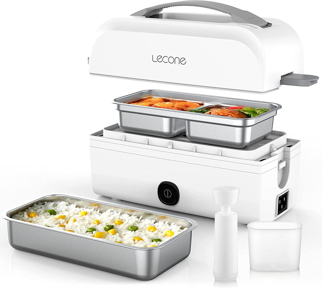 LNKOO 2 Layer Food Warmer School Lunch Box, Portable Bento Thermal