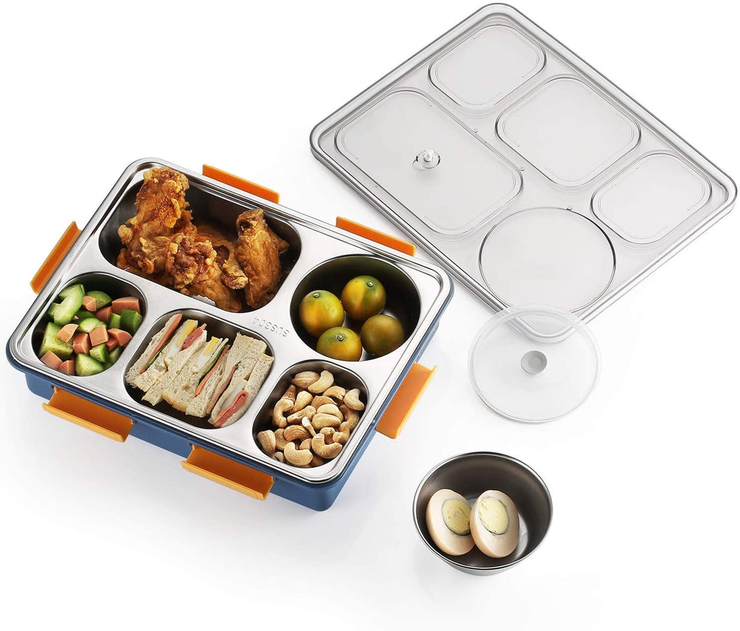  Luriseminger 5 Pack Bento Lunch Box,4 Compartment