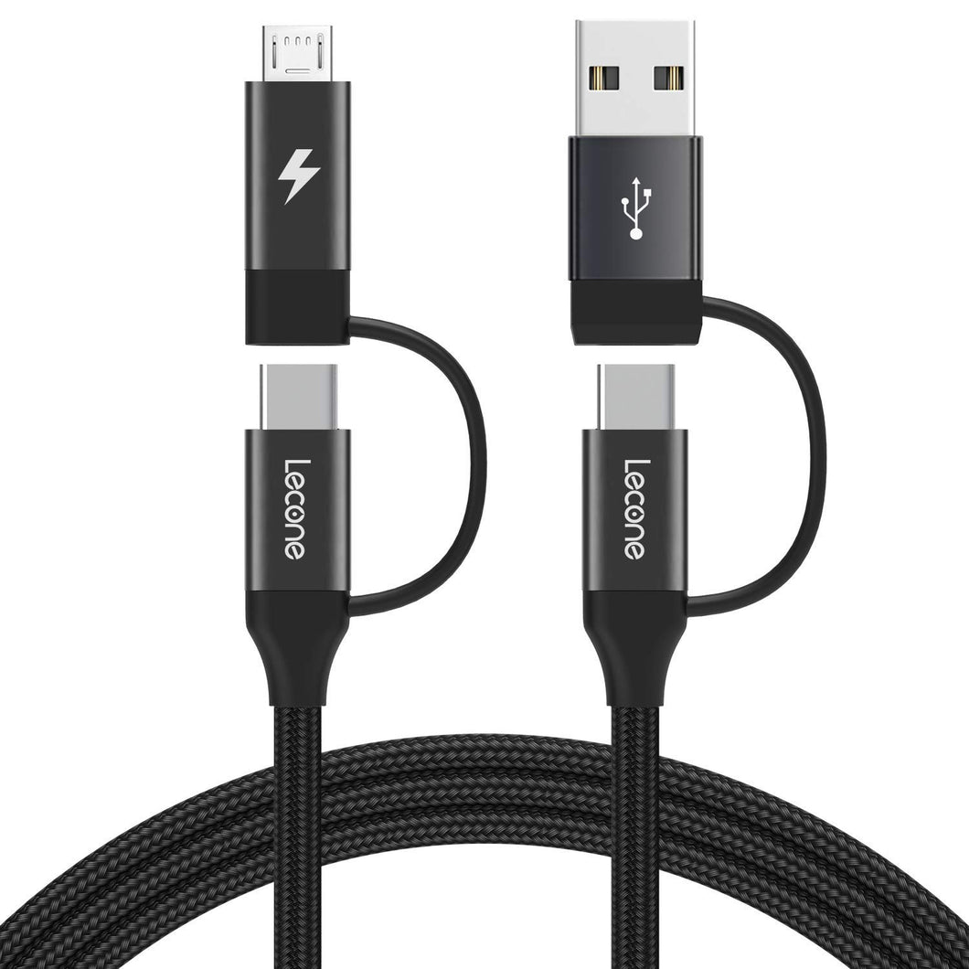 Charging cable with USB 2.0 and Micro-USB outputs